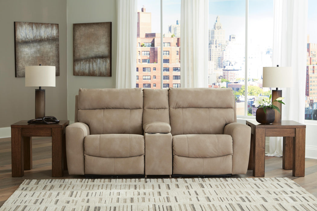 Next-Gen DuraPella Power Reclining Sectional Loveseat with Console - US Furniture & Mattress (Waterbury,CT)*