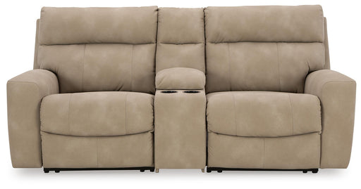 Next-Gen DuraPella Power Reclining Sectional Loveseat with Console - US Furniture & Mattress (Waterbury,CT)*