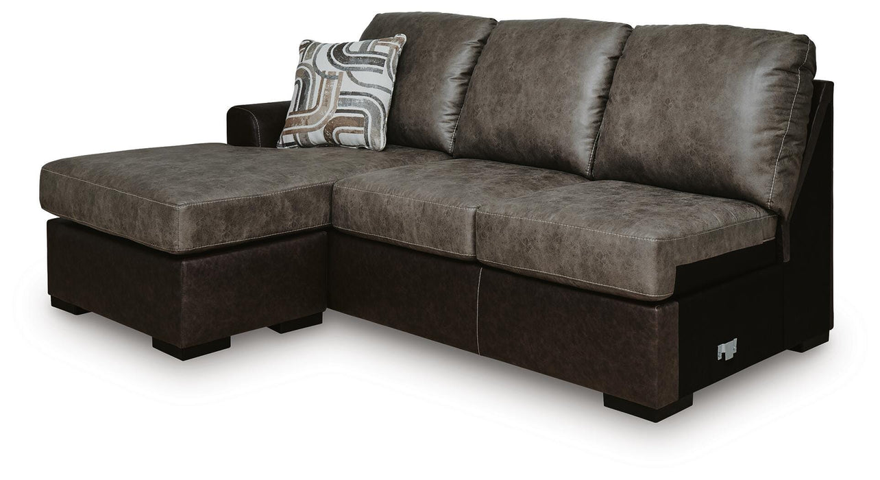 Castille Way Sectional with Chaise - US Furniture & Mattress (Waterbury,CT)*