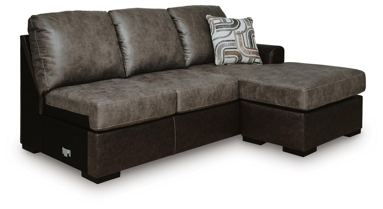 Castille Way Sectional with Chaise - US Furniture & Mattress (Waterbury,CT)*