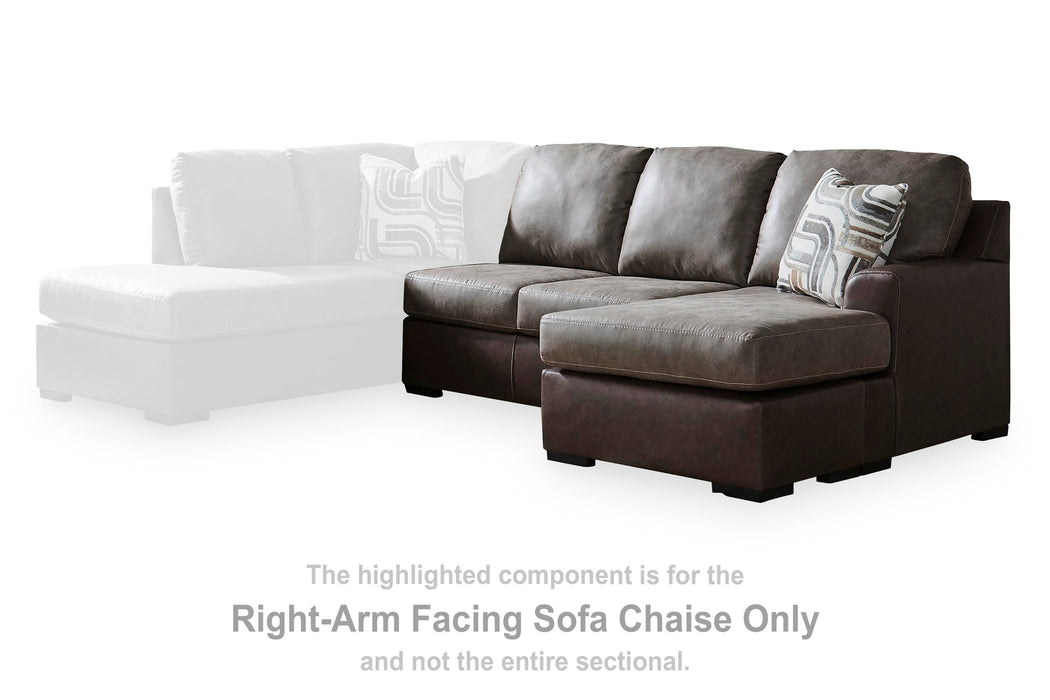 Castille Way Sectional with Chaise - US Furniture & Mattress (Waterbury,CT)*