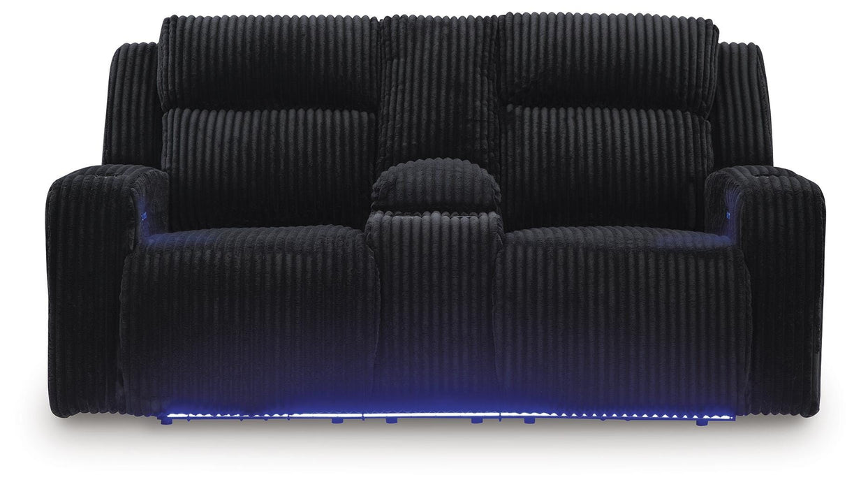 Forest Lake Power Reclining Loveseat with Console - US Furniture & Mattress (Waterbury,CT)*