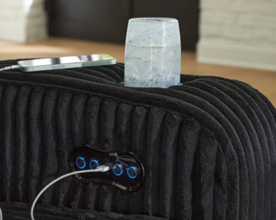 Forest Lake Power Reclining Loveseat with Console - US Furniture & Mattress (Waterbury,CT)*