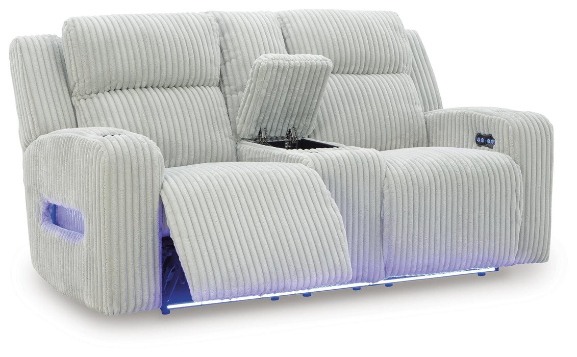 Forest Lake Power Reclining Loveseat with Console - US Furniture & Mattress (Waterbury,CT)*
