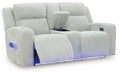 Forest Lake Power Reclining Loveseat with Console - US Furniture & Mattress (Waterbury,CT)*