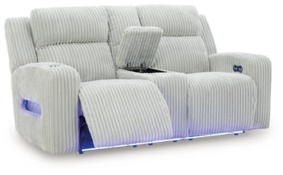 Forest Lake Power Reclining Loveseat with Console - US Furniture & Mattress (Waterbury,CT)*