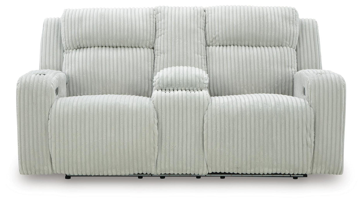 Forest Lake Power Reclining Loveseat with Console - US Furniture & Mattress (Waterbury,CT)*