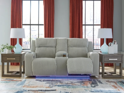 Forest Lake Power Reclining Loveseat with Console - US Furniture & Mattress (Waterbury,CT)*