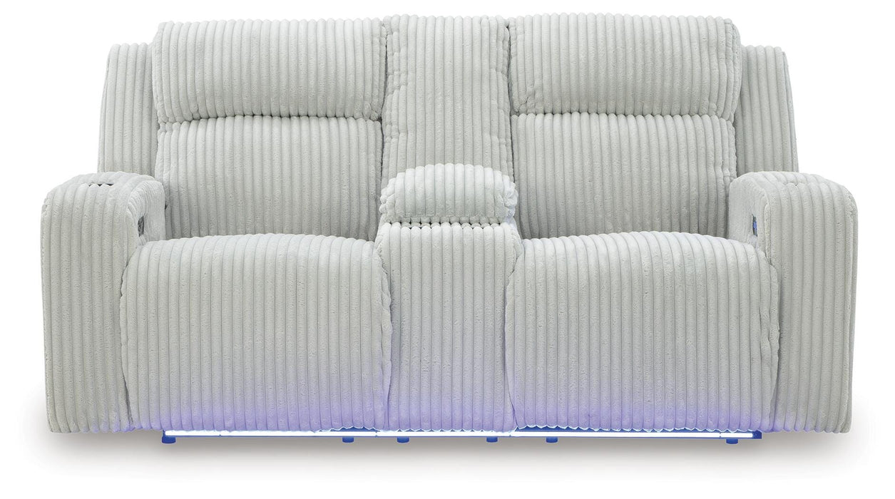 Forest Lake Power Reclining Loveseat with Console - US Furniture & Mattress (Waterbury,CT)*