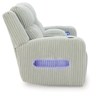 Forest Lake Power Reclining Loveseat with Console - US Furniture & Mattress (Waterbury,CT)*