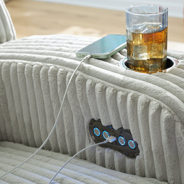 Forest Lake Power Reclining Sofa - US Furniture & Mattress (Waterbury,CT)*