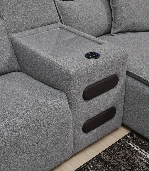 Modmax II Power Reclining Sectional with Audio Consoles - US Furniture & Mattress (Waterbury,CT)*