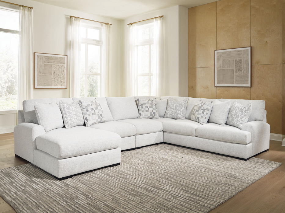 Misty-Lakes Sectional with Chaise - US Furniture & Mattress (Waterbury,CT)*