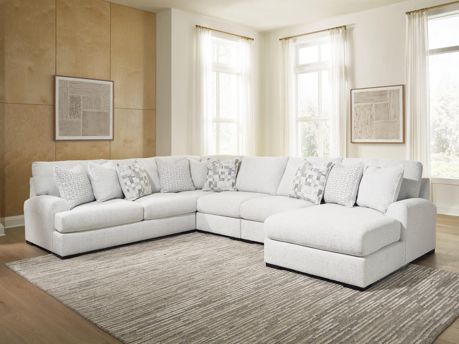 Misty-Lakes Sectional with Chaise - US Furniture & Mattress (Waterbury,CT)*