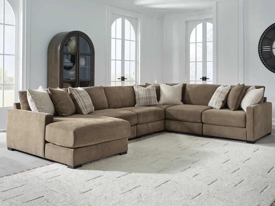 Camellia-Court Sectional with Chaise - US Furniture & Mattress (Waterbury,CT)*