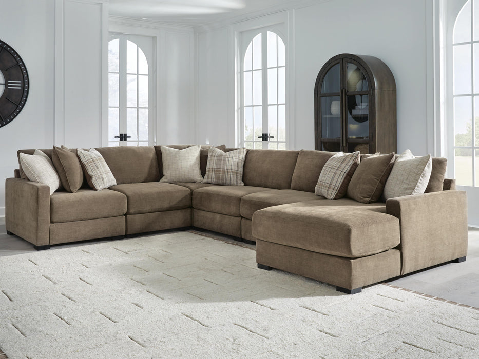Camellia-Court Sectional with Chaise - US Furniture & Mattress (Waterbury,CT)*