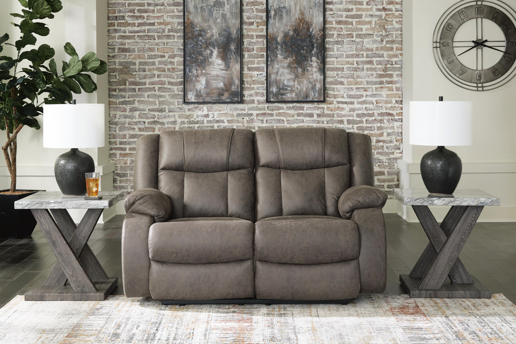 First Base Reclining Loveseat - US Furniture & Mattress (Waterbury,CT)*
