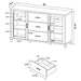 Lewes TV Stand - US Furniture & Mattress (Waterbury,CT)*