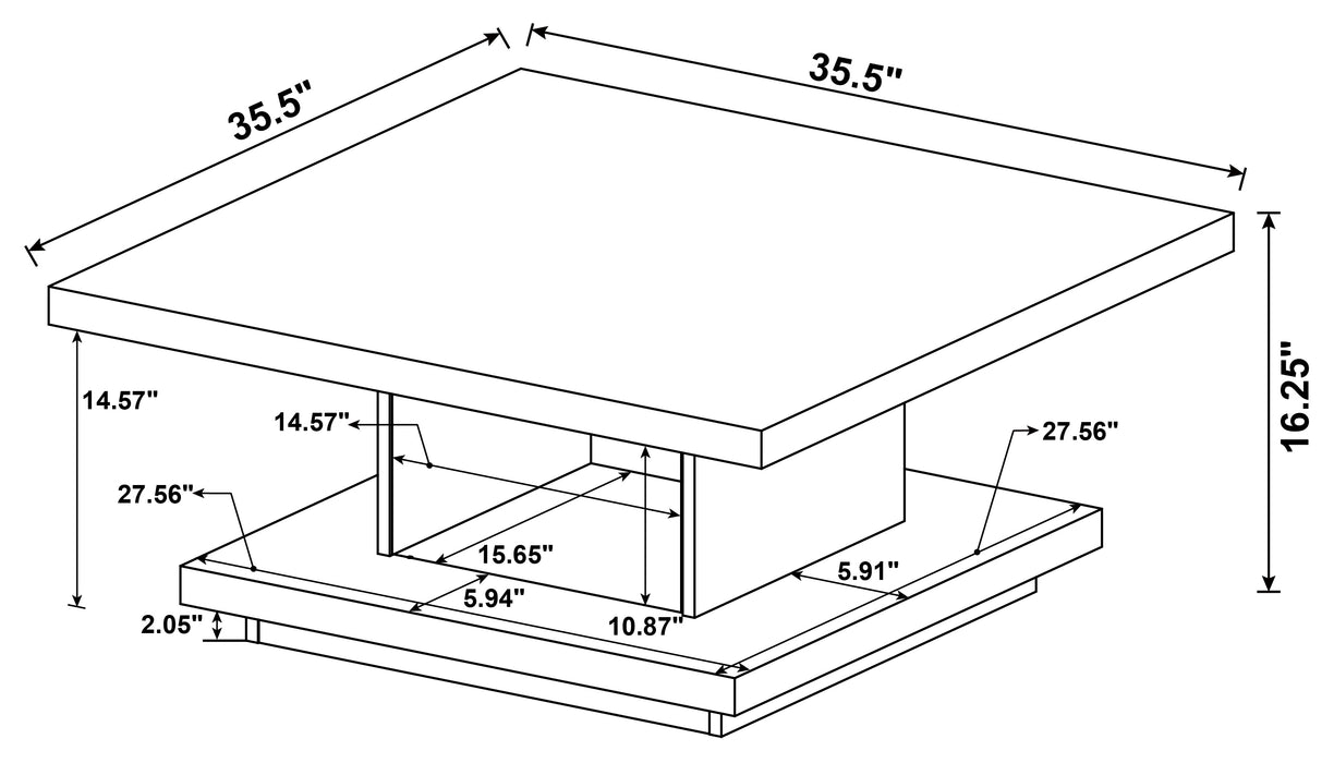 Reston Coffee Table - US Furniture & Mattress (Waterbury,CT)*