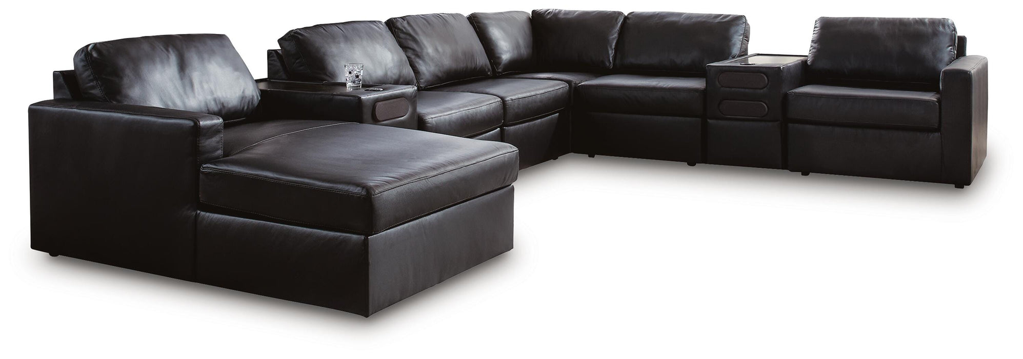 Modmax II Sectional with Chaise and Audio Consoles - US Furniture & Mattress (Waterbury,CT)*