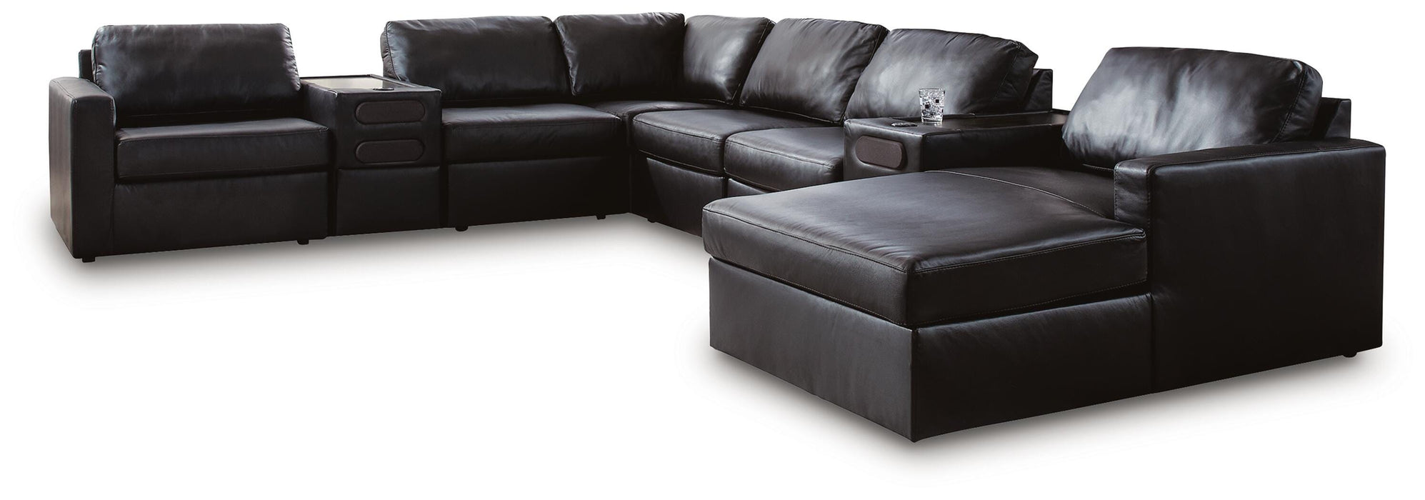 Modmax II Sectional with Chaise and Audio Consoles - US Furniture & Mattress (Waterbury,CT)*
