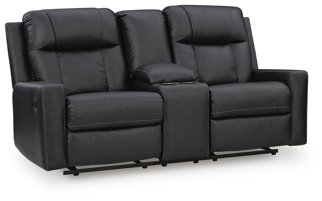 Mackmenville Reclining Loveseat with Console - US Furniture & Mattress (Waterbury,CT)*