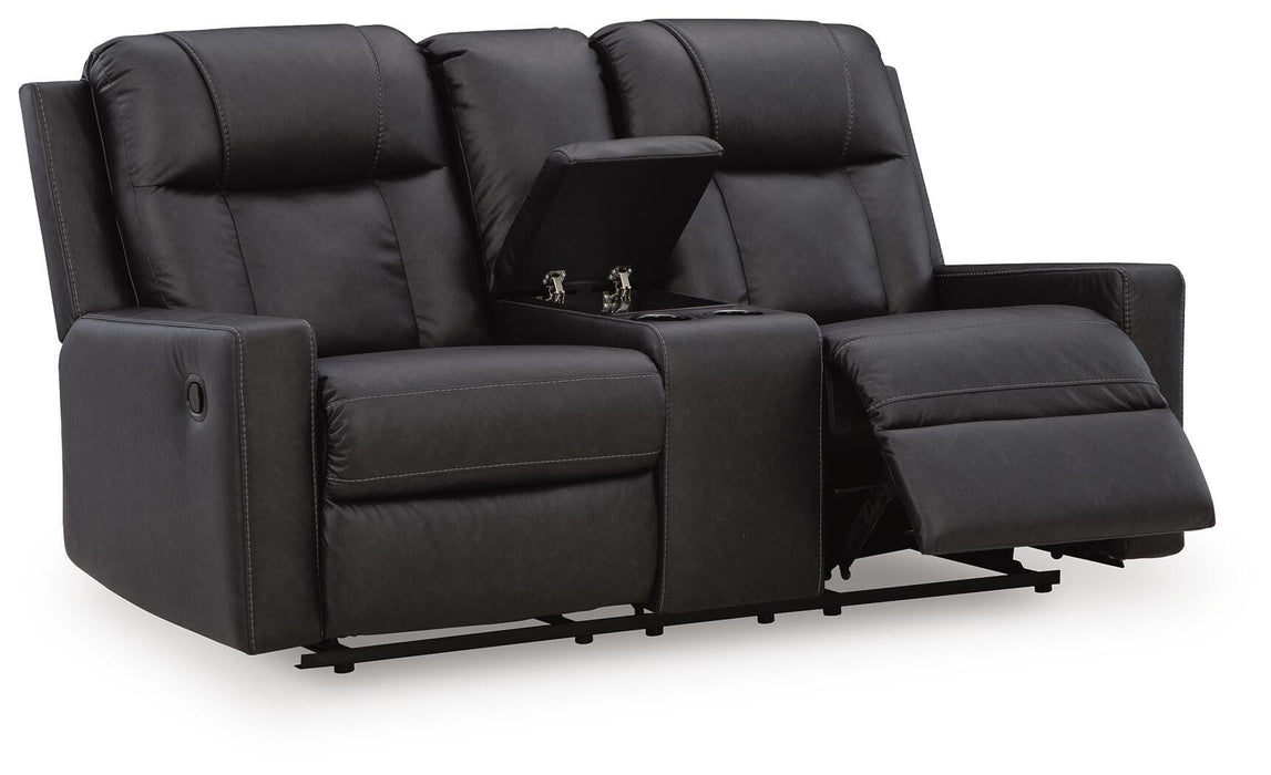 Mackmenville Reclining Loveseat with Console - US Furniture & Mattress (Waterbury,CT)*