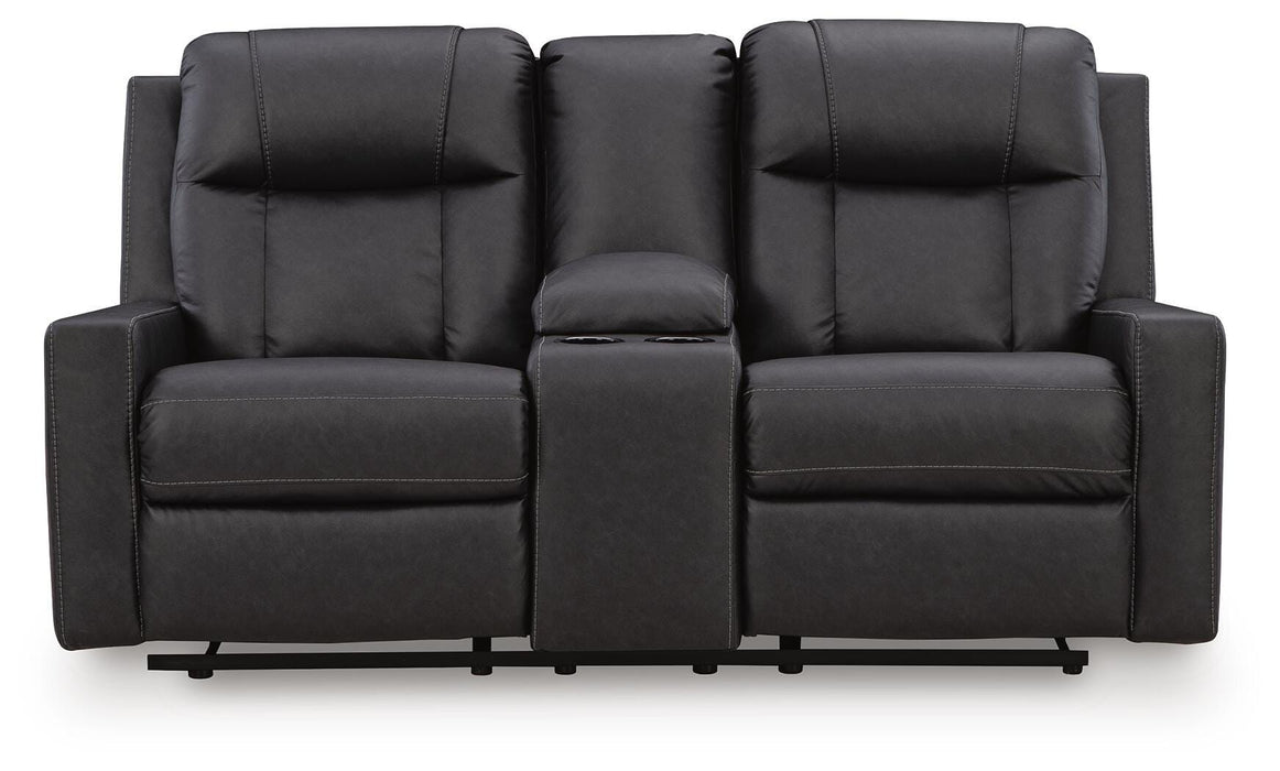 Mackmenville Reclining Loveseat with Console - US Furniture & Mattress (Waterbury,CT)*