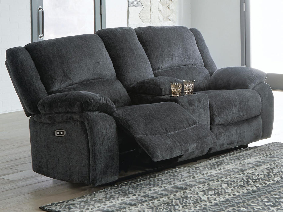 Draycoll Power Reclining Loveseat with Console - US Furniture & Mattress (Waterbury,CT)*