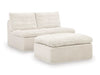 Fannin Armless Chair with Ottoman - US Furniture & Mattress (Waterbury,CT)*