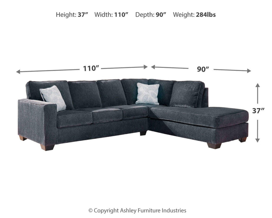 Altari Sleeper Sectional with Chaise - US Furniture & Mattress (Waterbury,CT)*