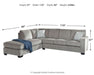 Altari Sectional with Chaise - US Furniture & Mattress (Waterbury,CT)*