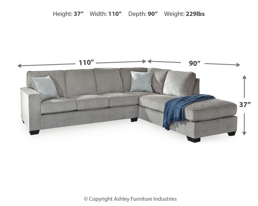 Altari Sectional with Chaise - US Furniture & Mattress (Waterbury,CT)*
