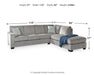 Altari Sectional with Chaise - US Furniture & Mattress (Waterbury,CT)*