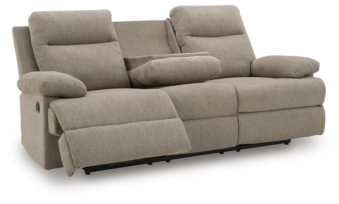 Side-Swipe Reclining Sofa with Drop Down Table - US Furniture & Mattress (Waterbury,CT)*