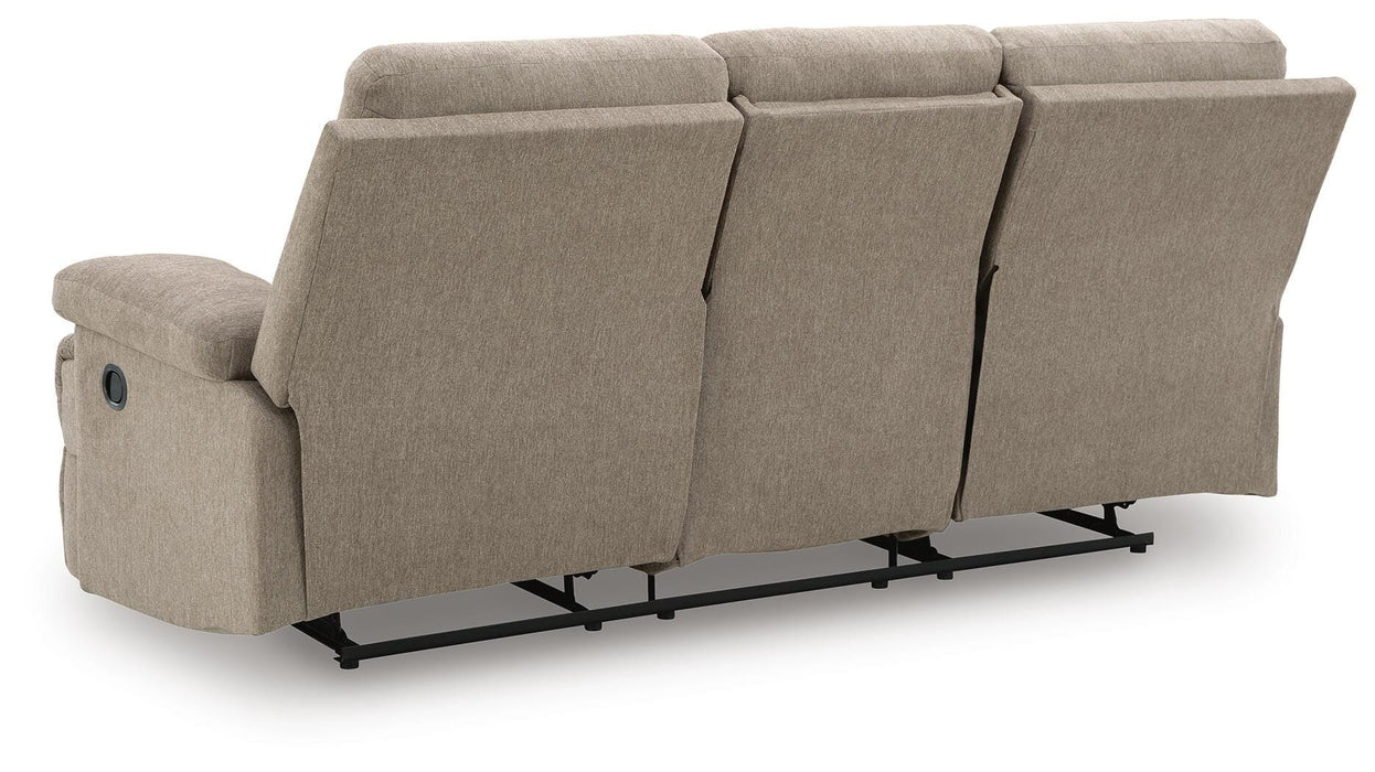 Side-Swipe Reclining Sofa with Drop Down Table - US Furniture & Mattress (Waterbury,CT)*