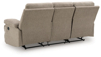 Side-Swipe Reclining Sofa with Drop Down Table - US Furniture & Mattress (Waterbury,CT)*