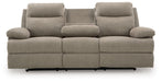 Side-Swipe Reclining Sofa with Drop Down Table - US Furniture & Mattress (Waterbury,CT)*