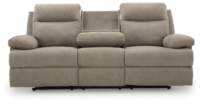 Side-Swipe Reclining Sofa with Drop Down Table - US Furniture & Mattress (Waterbury,CT)*