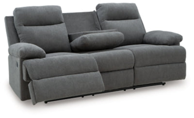 Side-Swipe Reclining Sofa with Drop Down Table - US Furniture & Mattress (Waterbury,CT)*