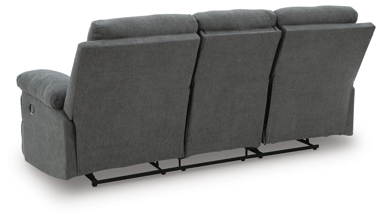 Side-Swipe Reclining Sofa with Drop Down Table - US Furniture & Mattress (Waterbury,CT)*