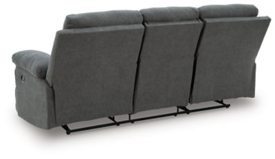 Side-Swipe Reclining Sofa with Drop Down Table - US Furniture & Mattress (Waterbury,CT)*