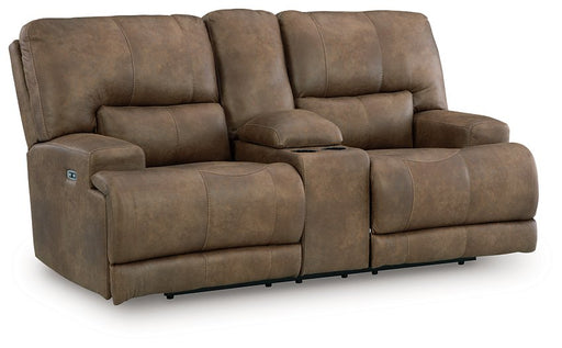 Beckley Place Power Reclining Loveseat with Console - US Furniture & Mattress (Waterbury,CT)*
