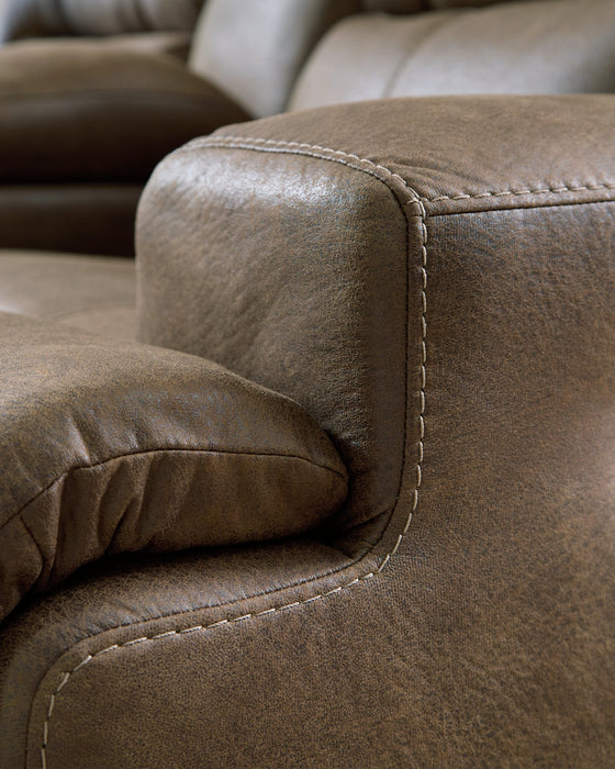 Beckley Place Power Reclining Loveseat with Console - US Furniture & Mattress (Waterbury,CT)*