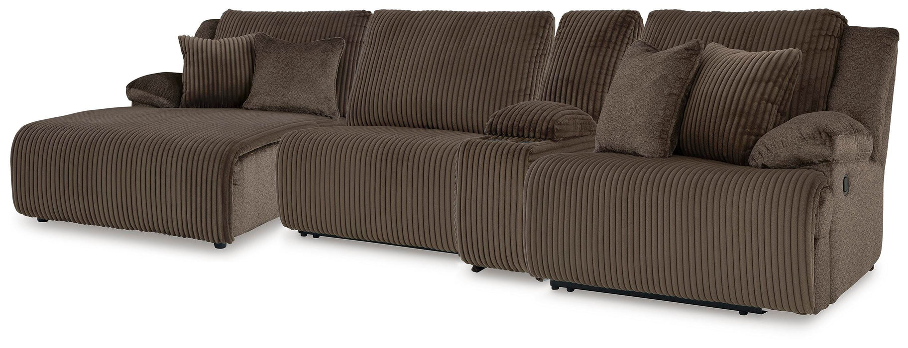 Top Tier Reclining Sectional with Chaise - US Furniture & Mattress (Waterbury,CT)*