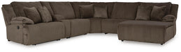 Top Tier Reclining Sectional with Chaise - US Furniture & Mattress (Waterbury,CT)*