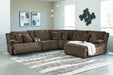 Top Tier Reclining Sectional with Chaise - US Furniture & Mattress (Waterbury,CT)*