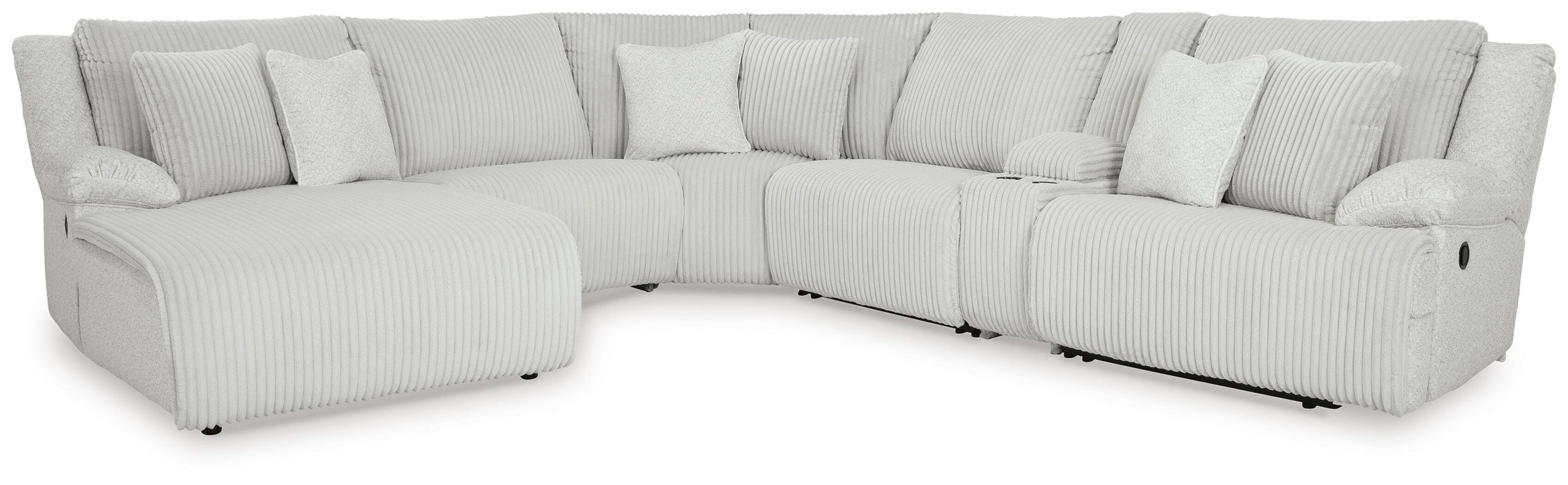 Top Tier Reclining Sectional with Chaise - US Furniture & Mattress (Waterbury,CT)*