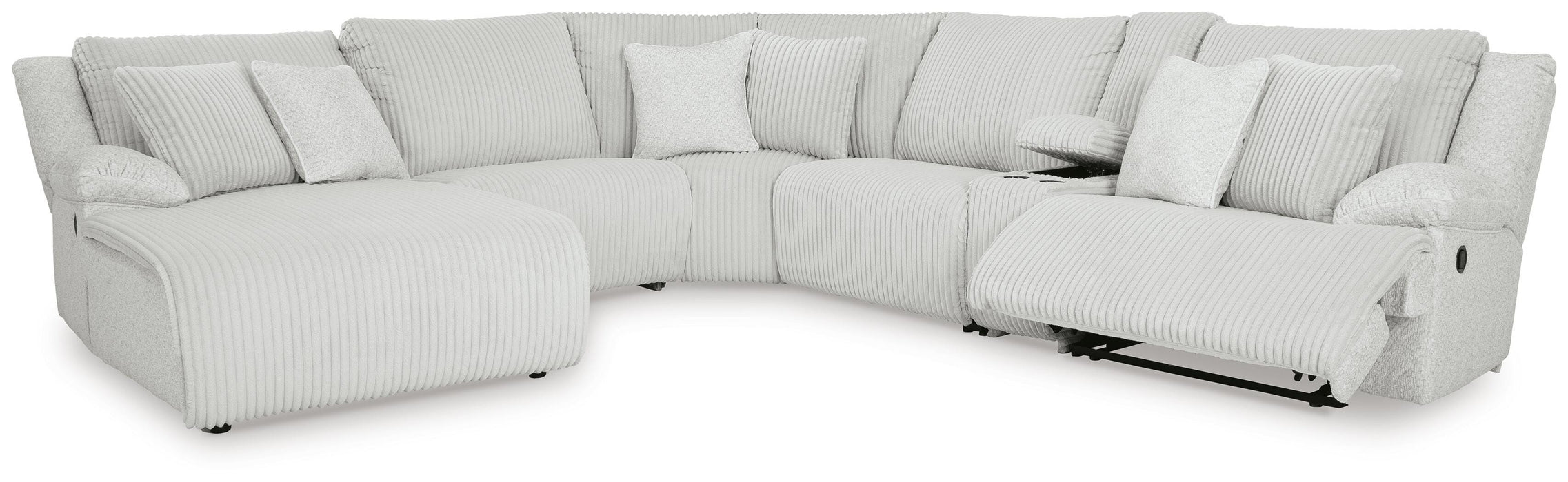 Top Tier Reclining Sectional with Chaise - US Furniture & Mattress (Waterbury,CT)*