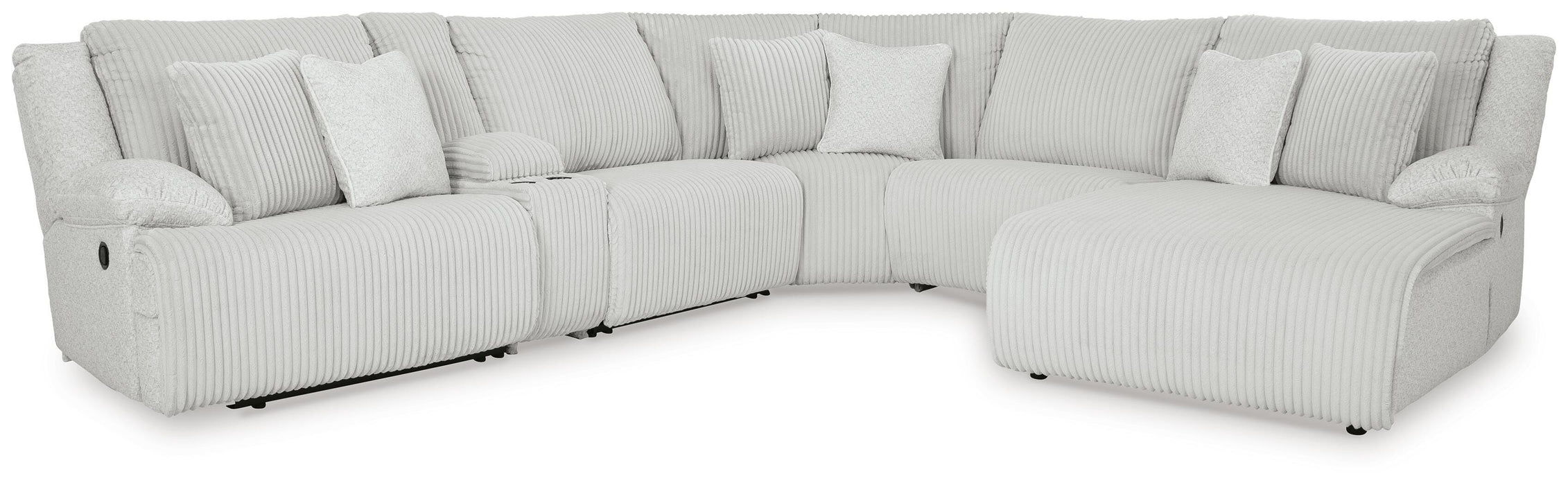 Top Tier Reclining Sectional with Chaise - US Furniture & Mattress (Waterbury,CT)*